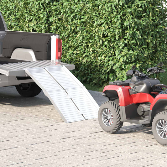 Ramp for Wheelchair 270 kg Silver 270 kg Aluminium