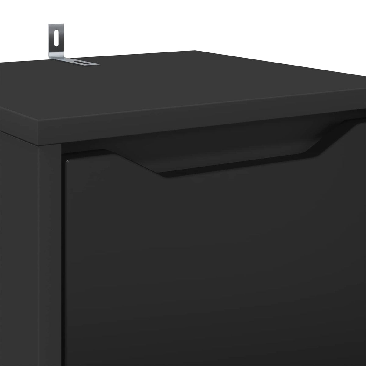 Bathroom Cabinet Black 30.5 x 30 x 101 cm Engineered Wood