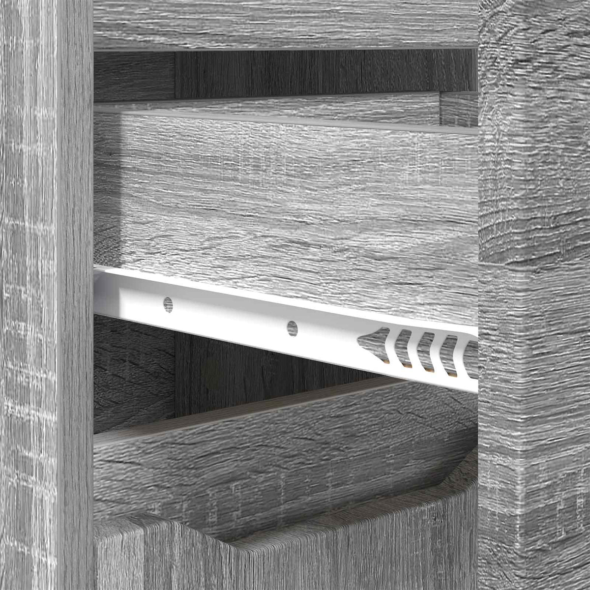 Bathroom Cabinet Grey Sonoma 30.5 x 30 x 101 cm Engineered Wood
