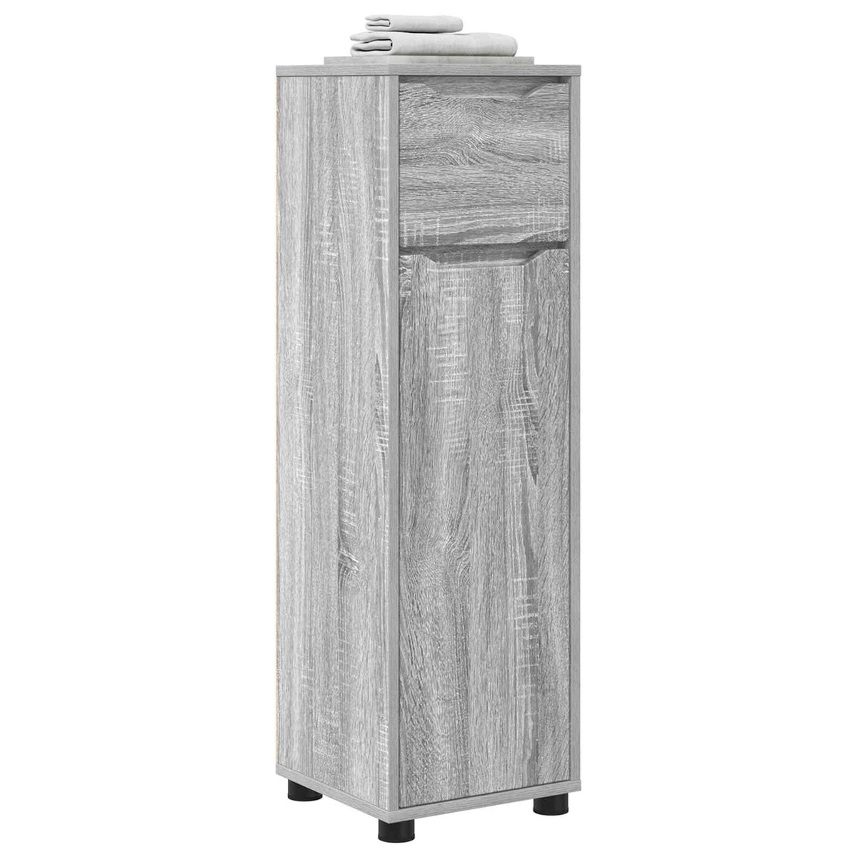 Bathroom Cabinet Grey Sonoma 30.5 x 30 x 101 cm Engineered Wood