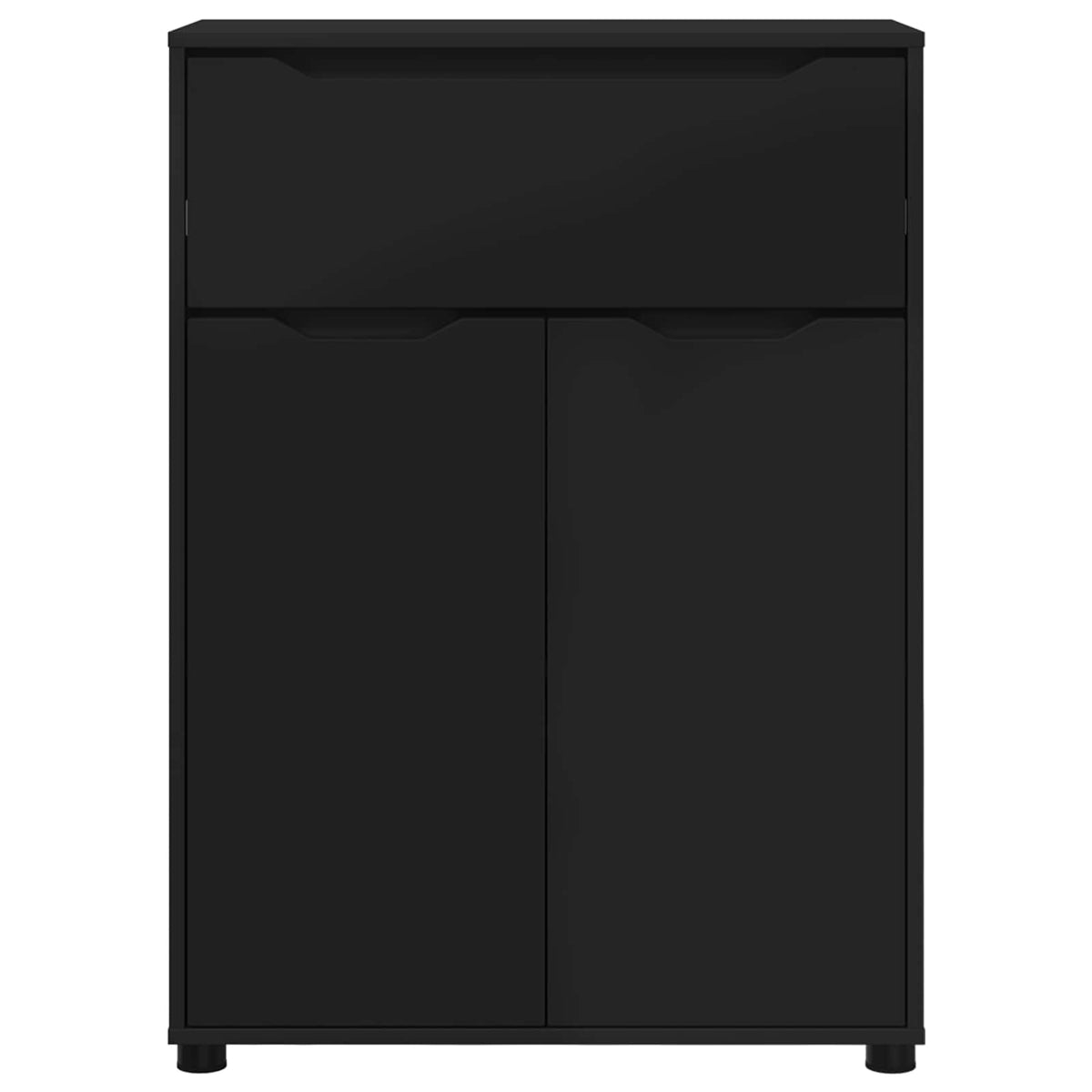 Bathroom Cabinet Black 72.5 x 36.5 x 100 cm Engineered Wood