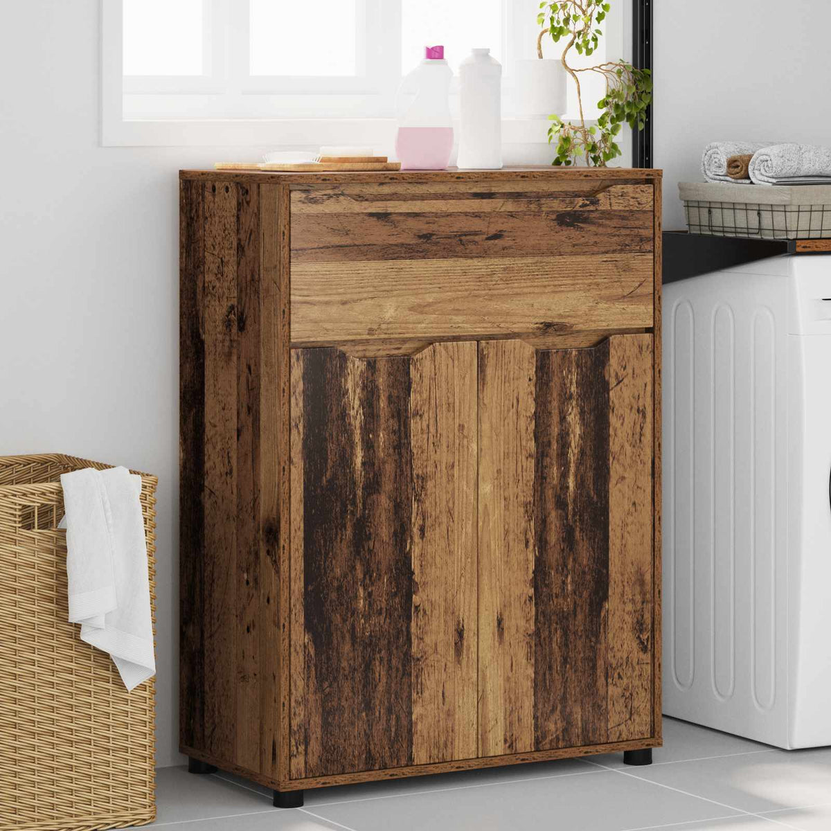 Bathroom Cabinet Old Wood 72.5 x 36.5 x 100 cm Engineered Wood
