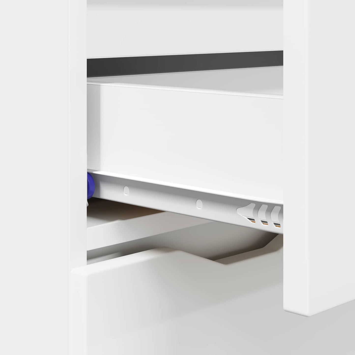 Sideboard with Drawer White 100 x 30 x 65.6 Engineered Wood