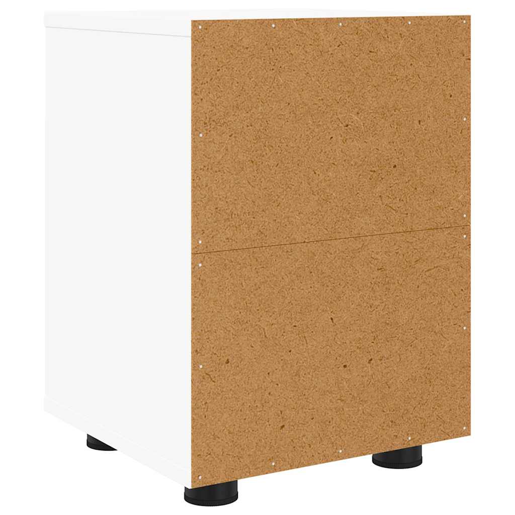 Bedside Table White 30.5 x 30 x 43 cm Engineered Wood