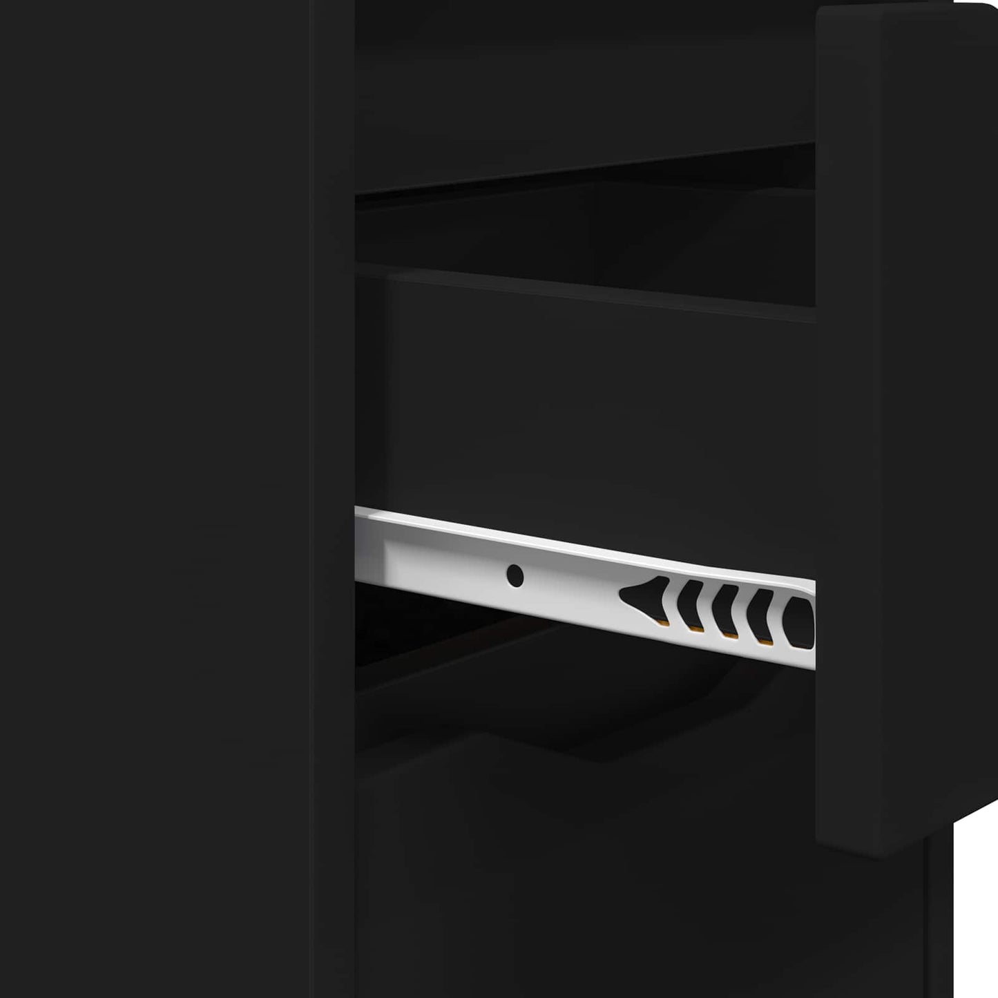 Bedside Table Black 30.5 x 30 x 43 cm Engineered Wood