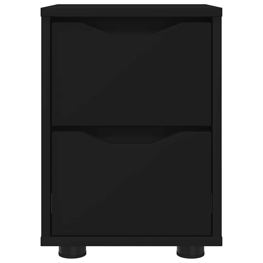 Bedside Table Black 30.5 x 30 x 43 cm Engineered Wood