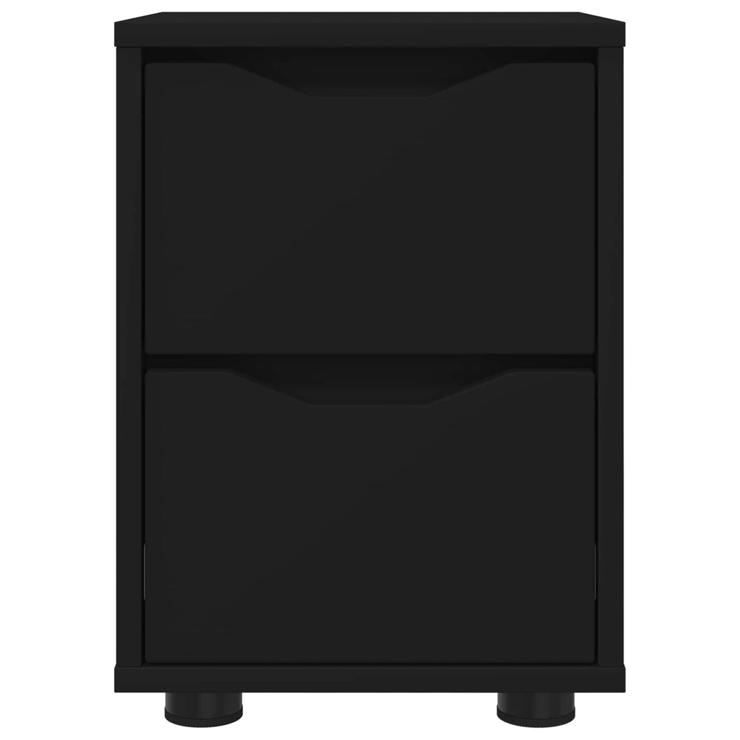 Bedside Table Black 30.5 x 30 x 43 cm Engineered Wood