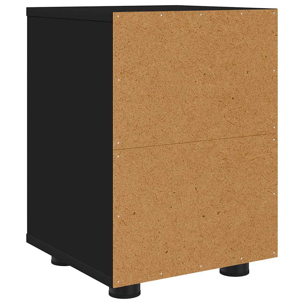 Bedside Tables 2 pcs Black 30.5 x 30 x 43 cm Engineered Wood