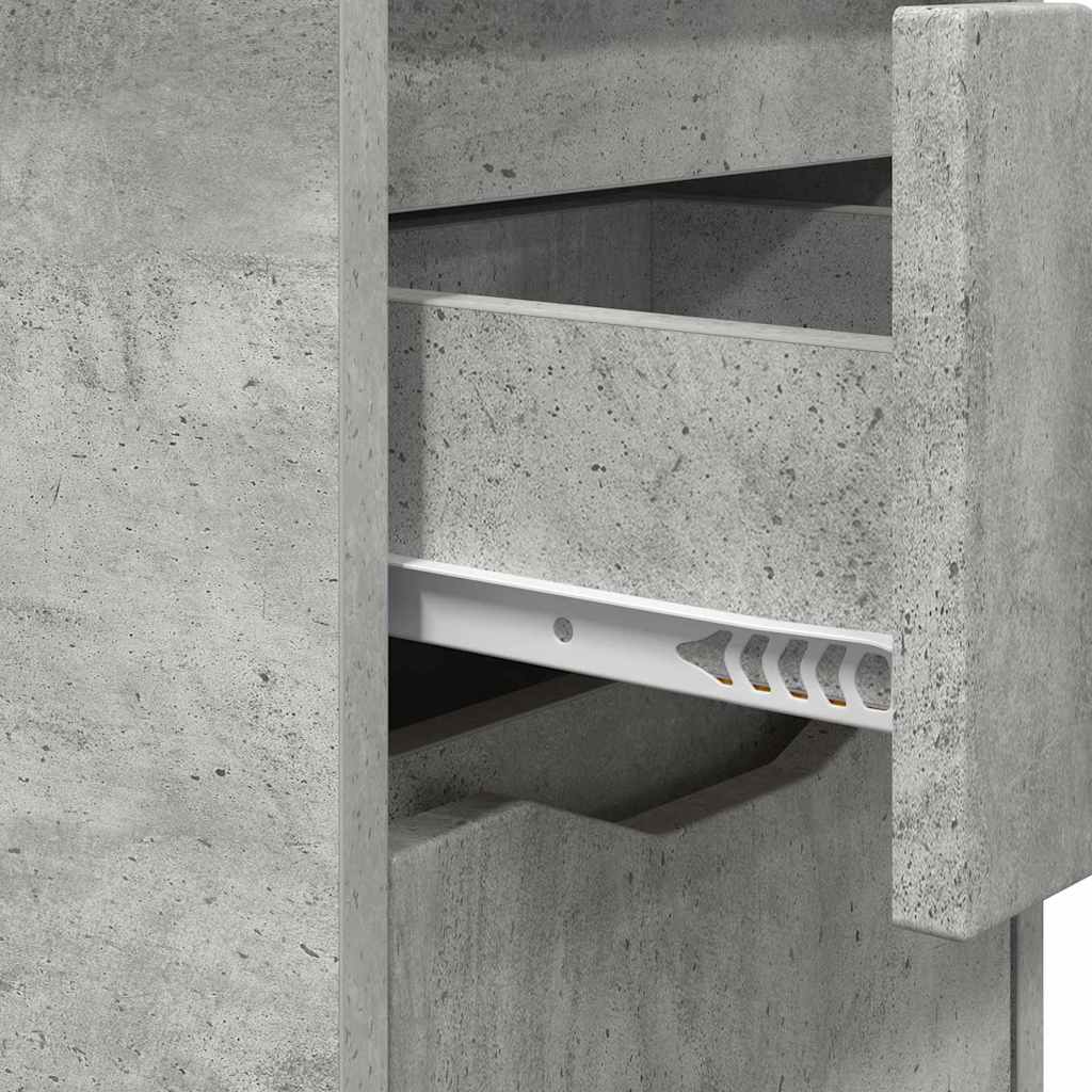 Bedside Tables 2 pcs Concrete Grey 30.5 x 30 x 43 cm