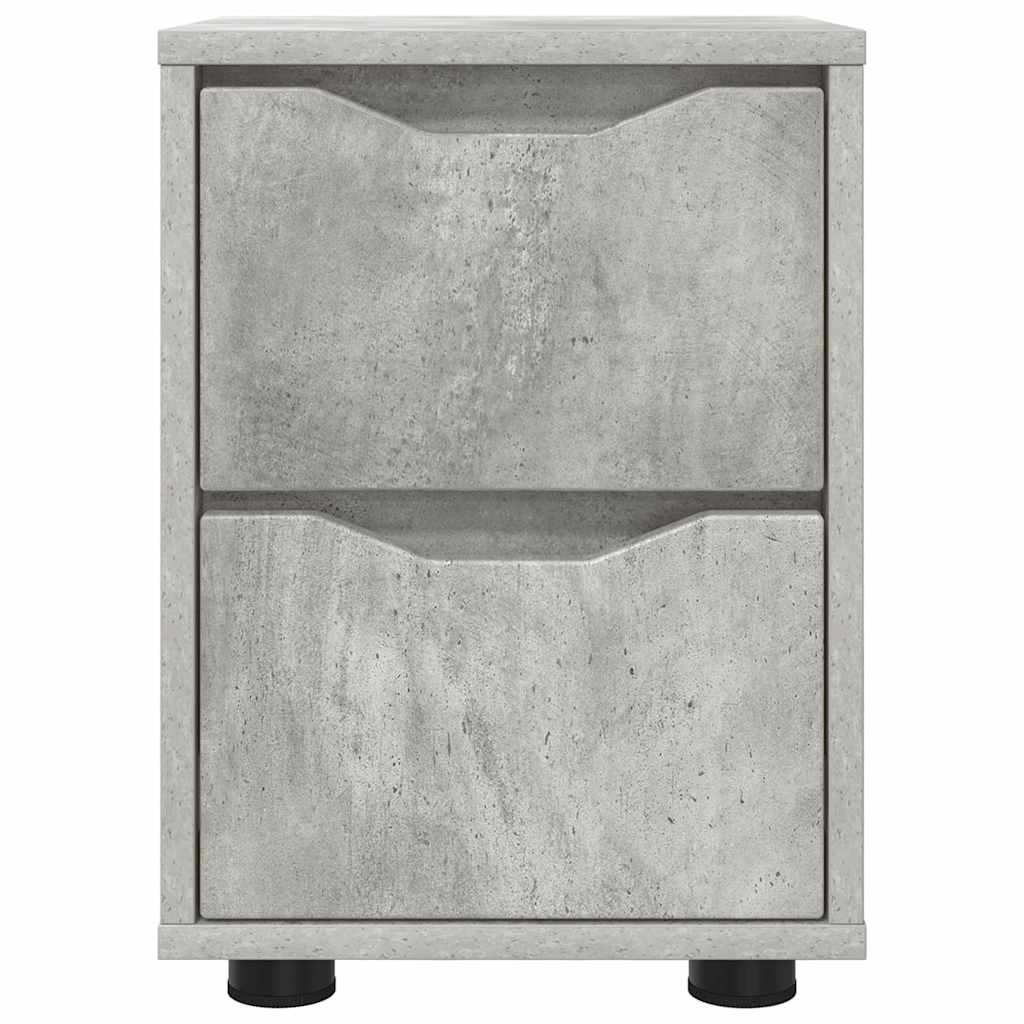 Bedside Tables 2 pcs Concrete Grey 30.5 x 30 x 43 cm