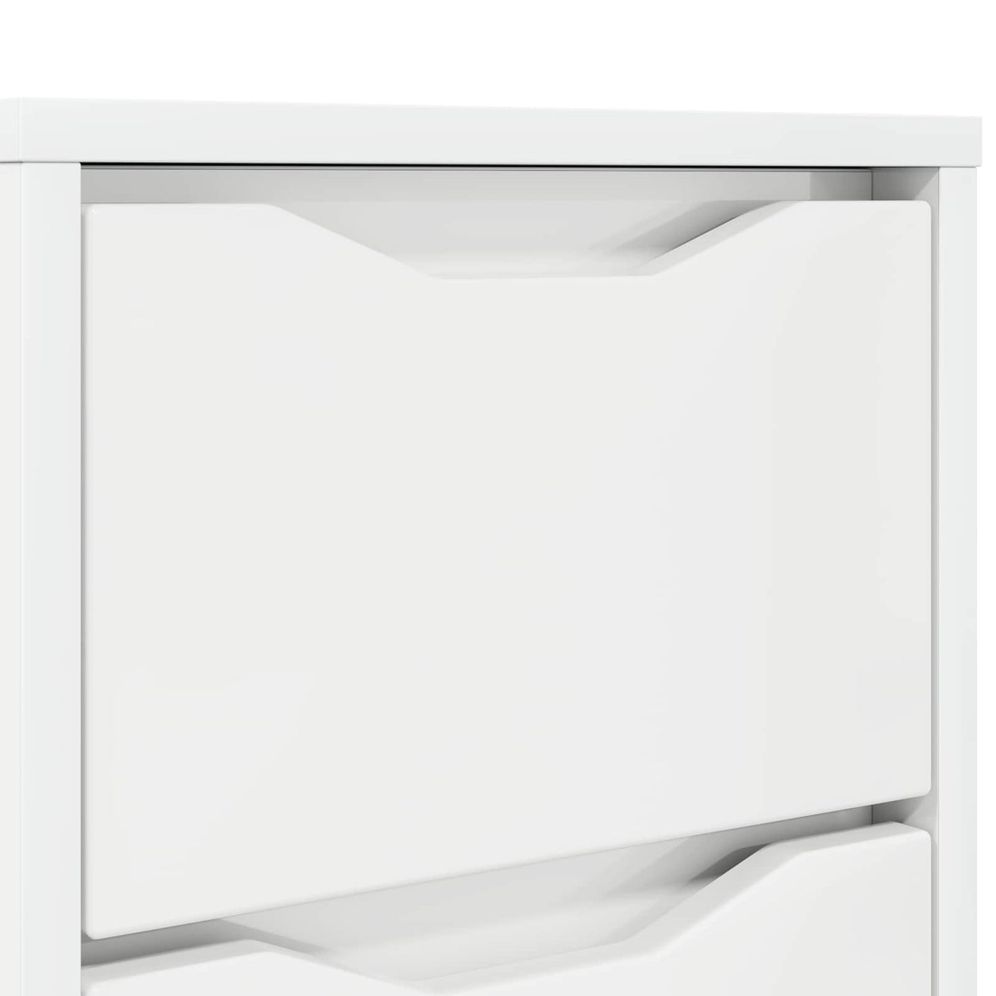Bedside Table with Drawer High Gloss White 30.5 x 30 x 43 cm