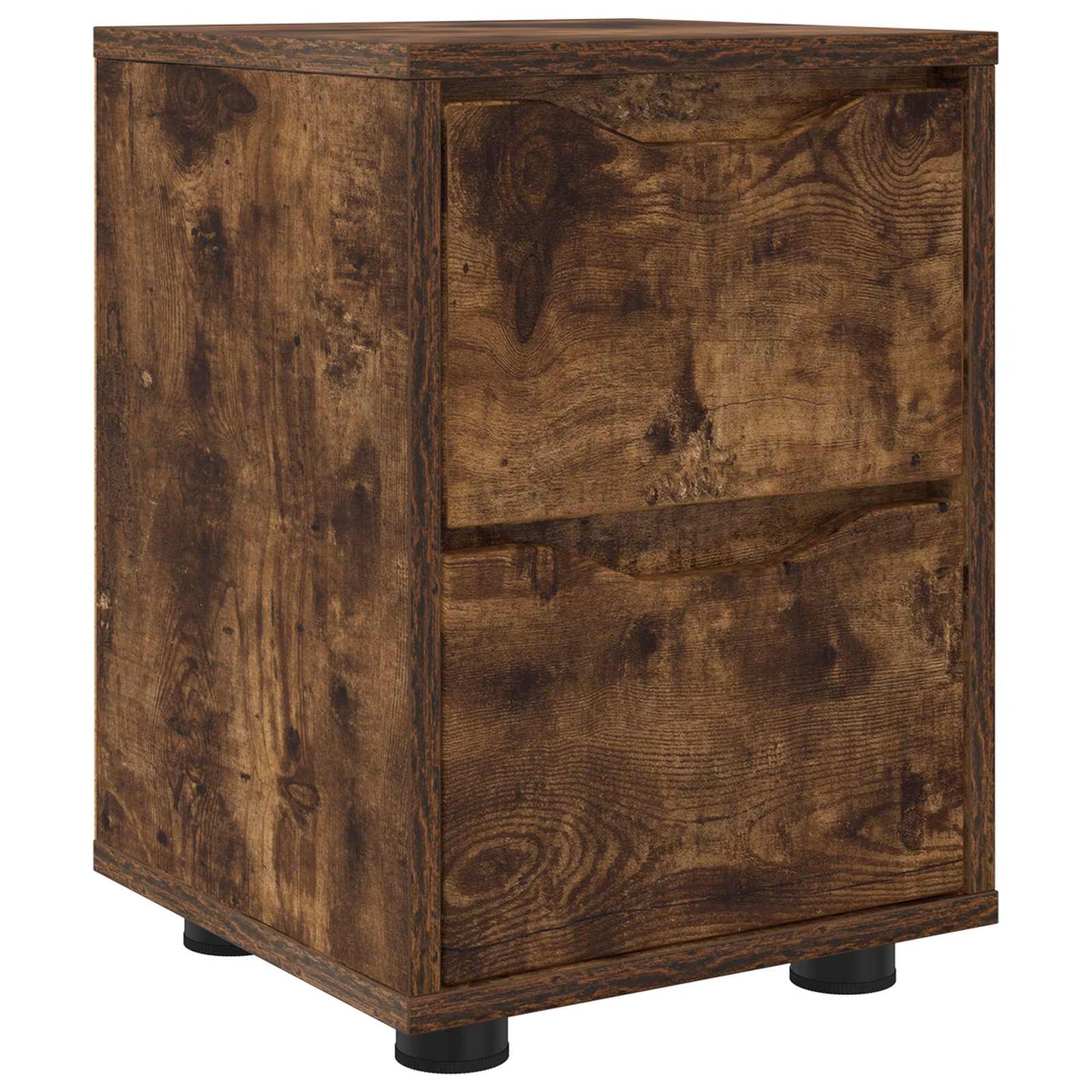 Bedside Table Smoked Oak 30.5 x 30 x 43 cm Engineered Wood