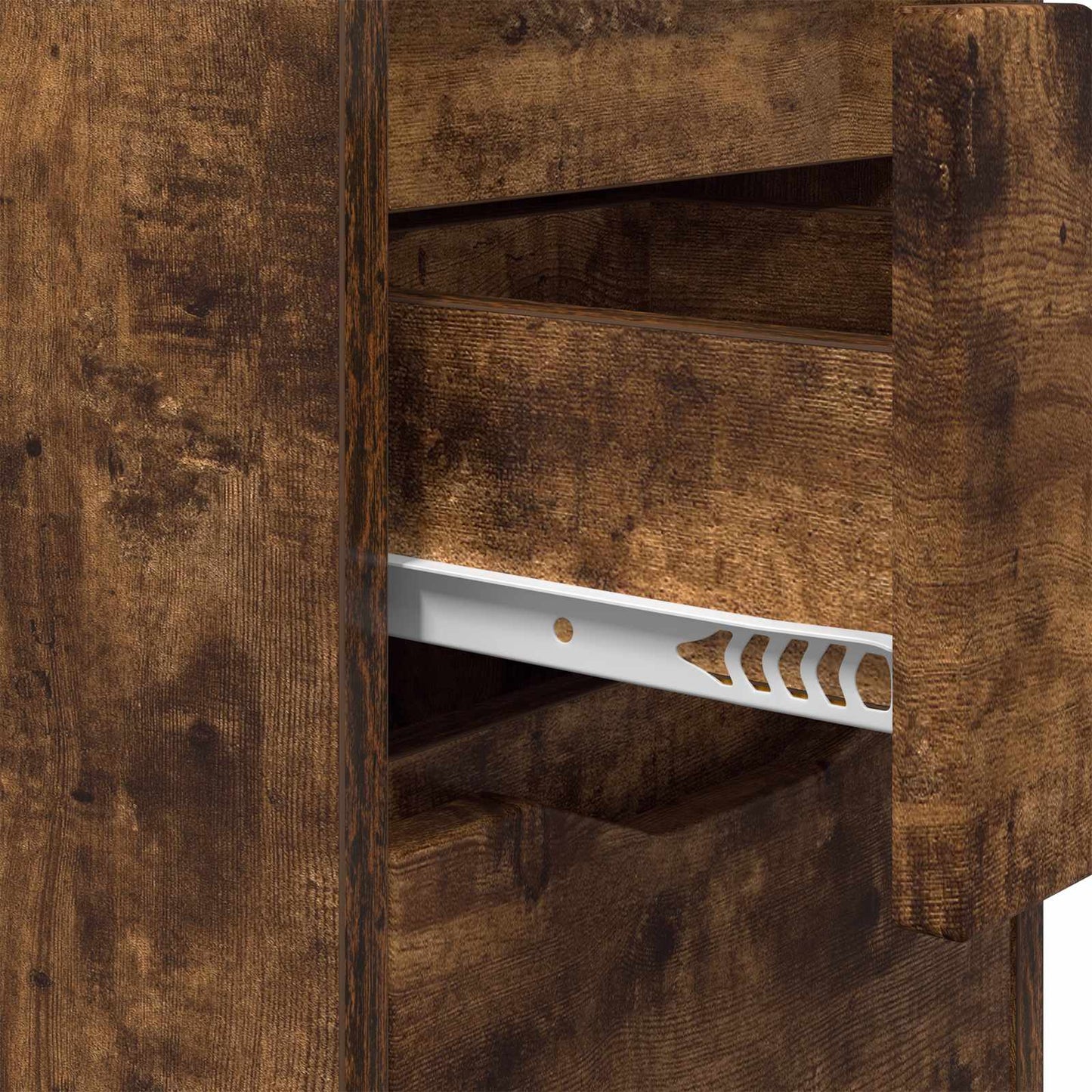 Bedside Tables 2 pcs Smoked Oak 30.5 x 30 x 43 cm