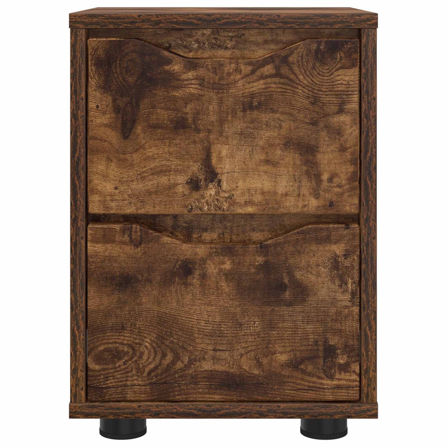 Bedside Tables with Drawer 2 pcs Smoked Oak 30.5 x 30 x 43 cm
