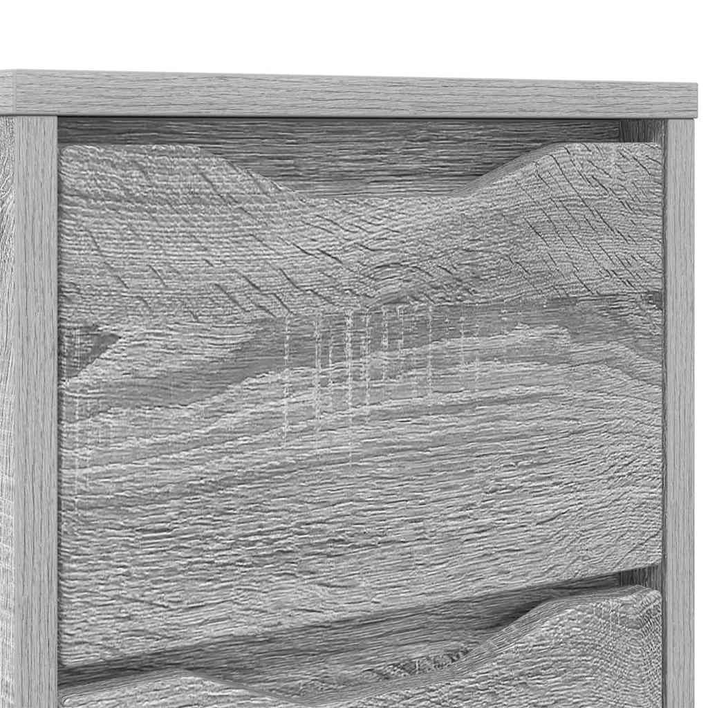 Bedside Table Grey Sonoma 30.5 x 30 x 43 cm Engineered Wood