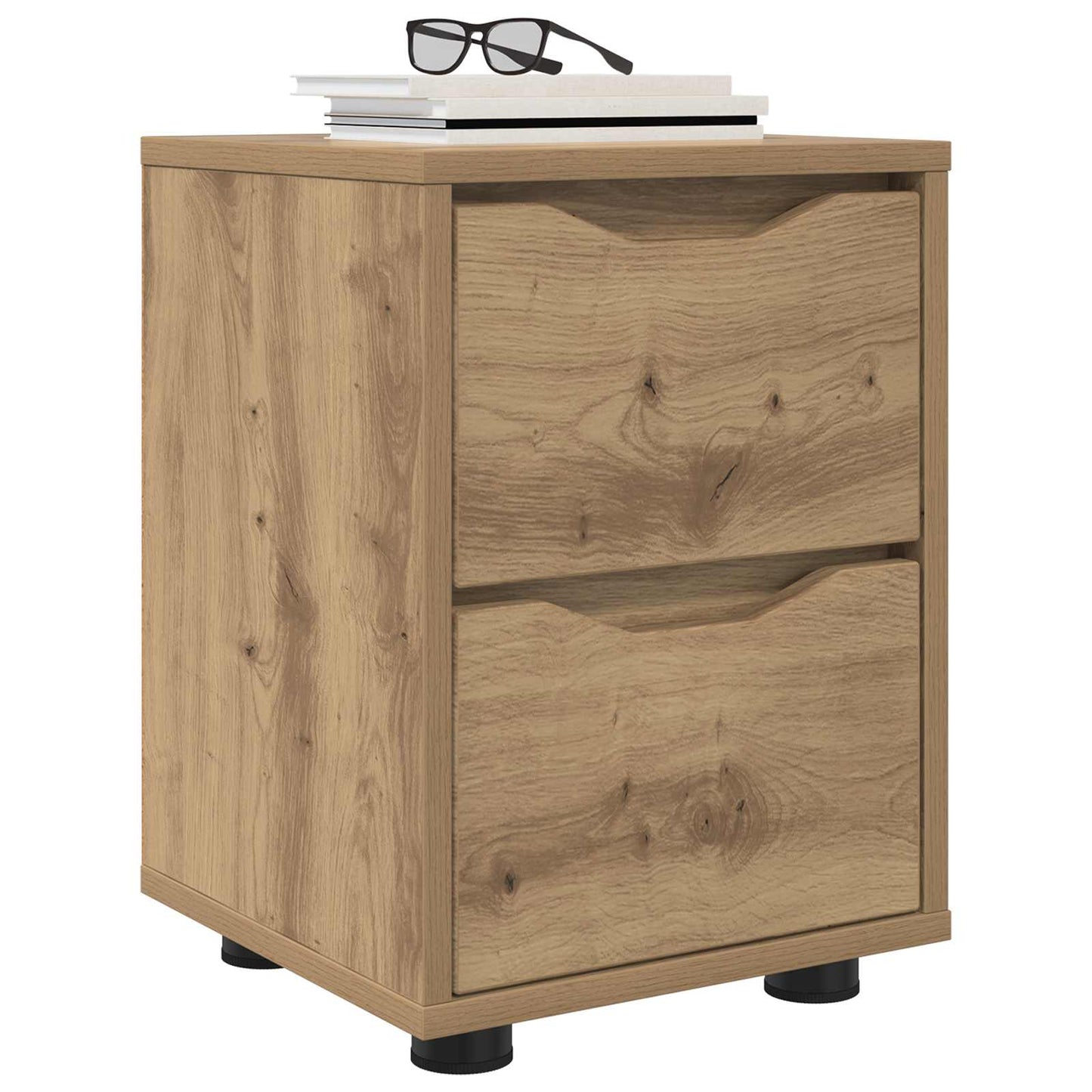Bedside Table Artisan Oak 30.5 x 30 x 43 cm Engineered Wood