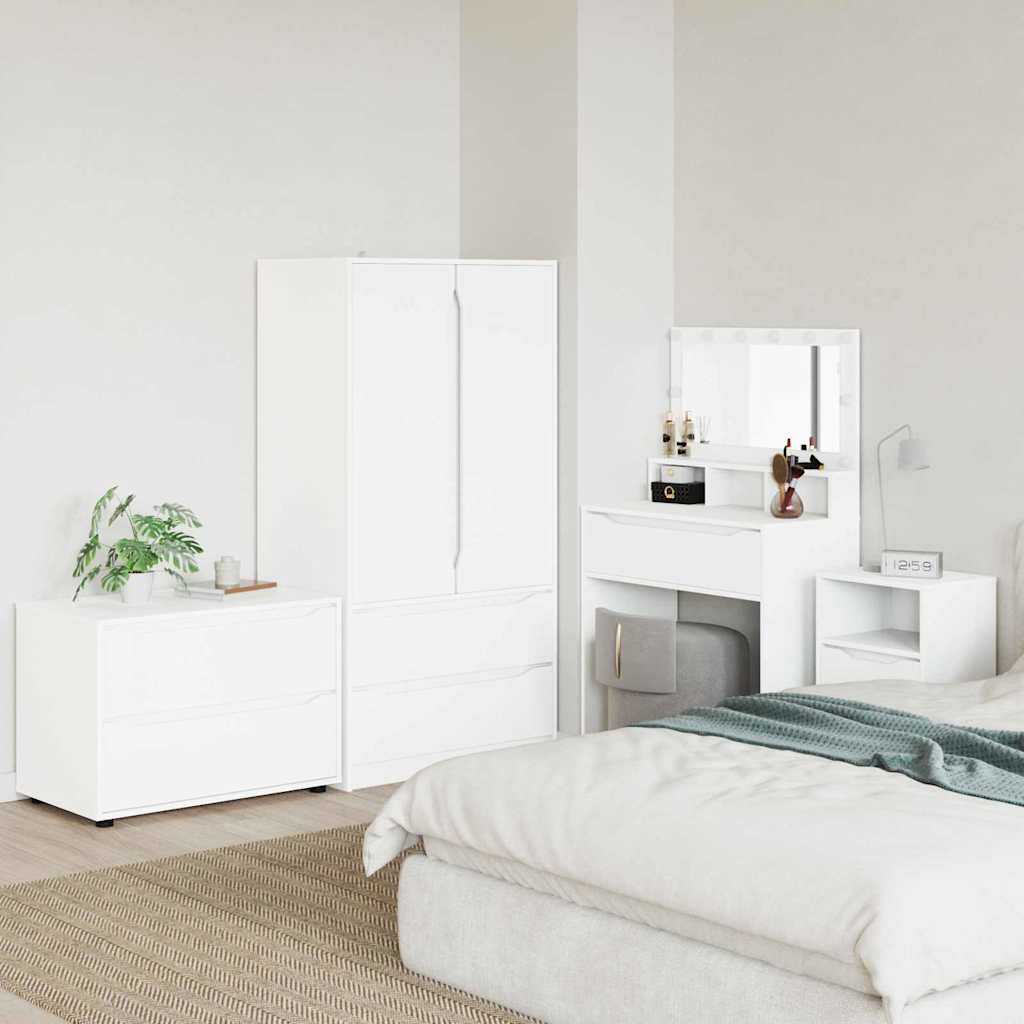 Storage Cabinet White 80 x 48 x 57 cm Engineered Wood