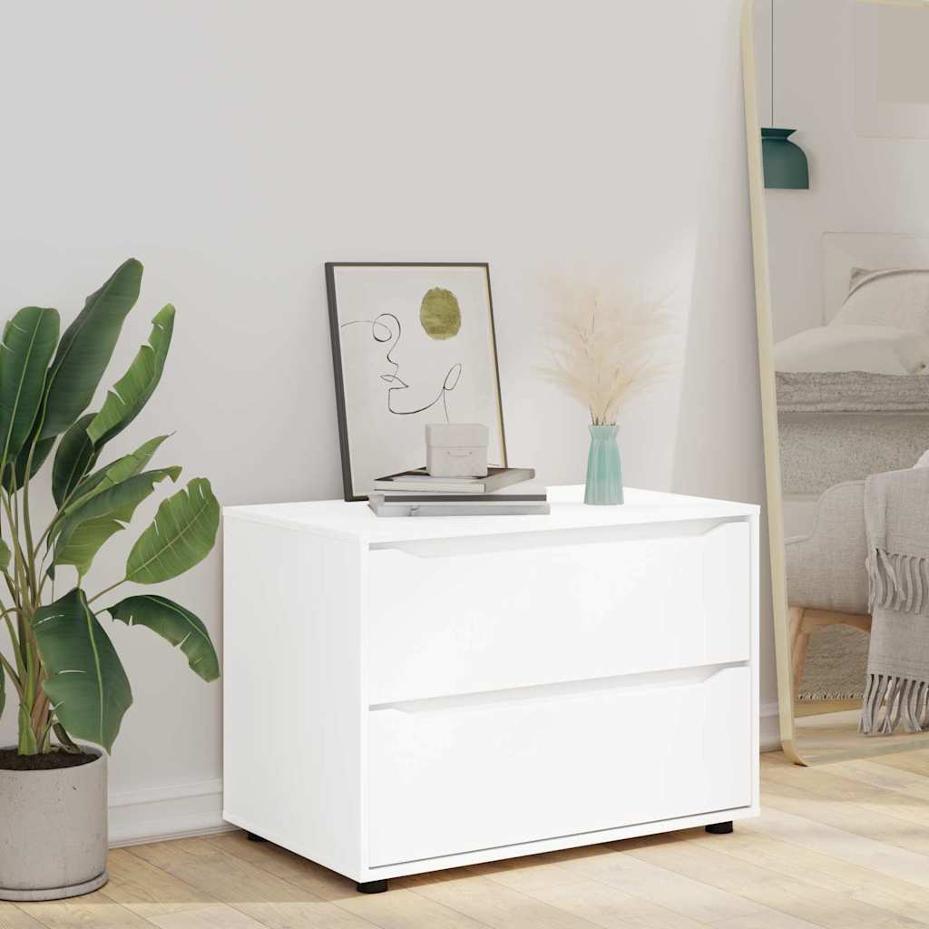 Storage Cabinet White 80 x 48 x 57 cm Engineered Wood