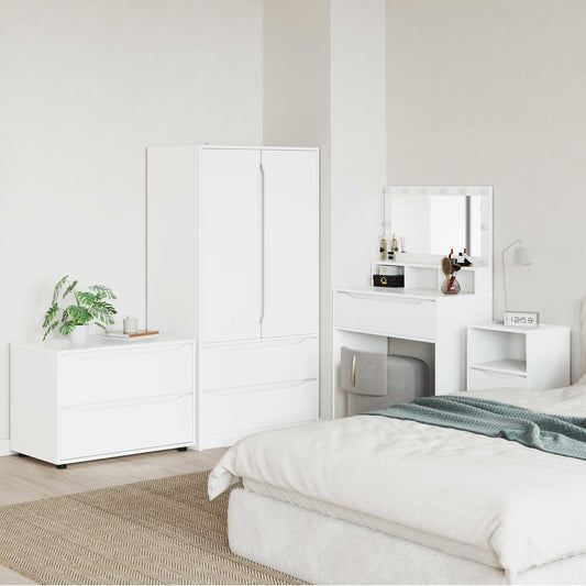 Storage Cabinet 80 x 48 x 57 cm Engineered Wood White