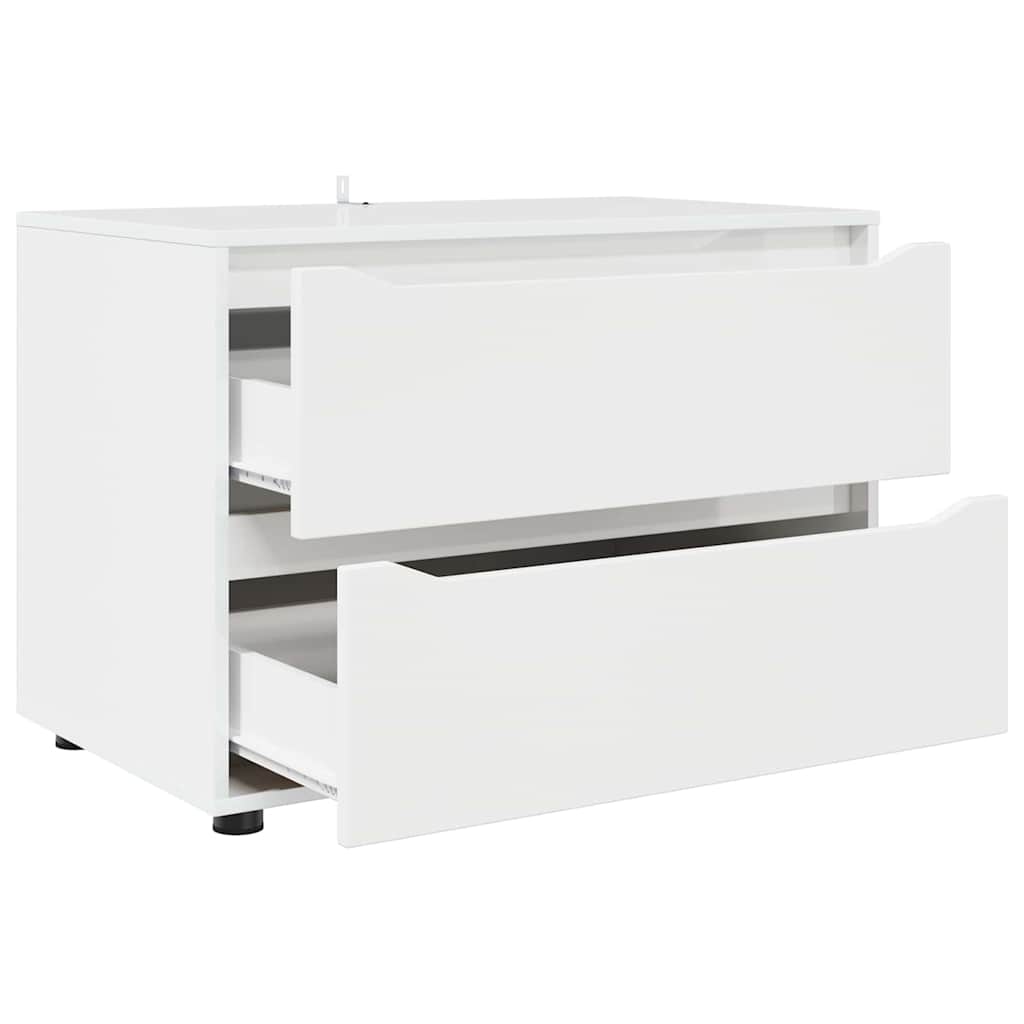 Storage Cabinet White 80 x 48 x 57 cm Engineered Wood