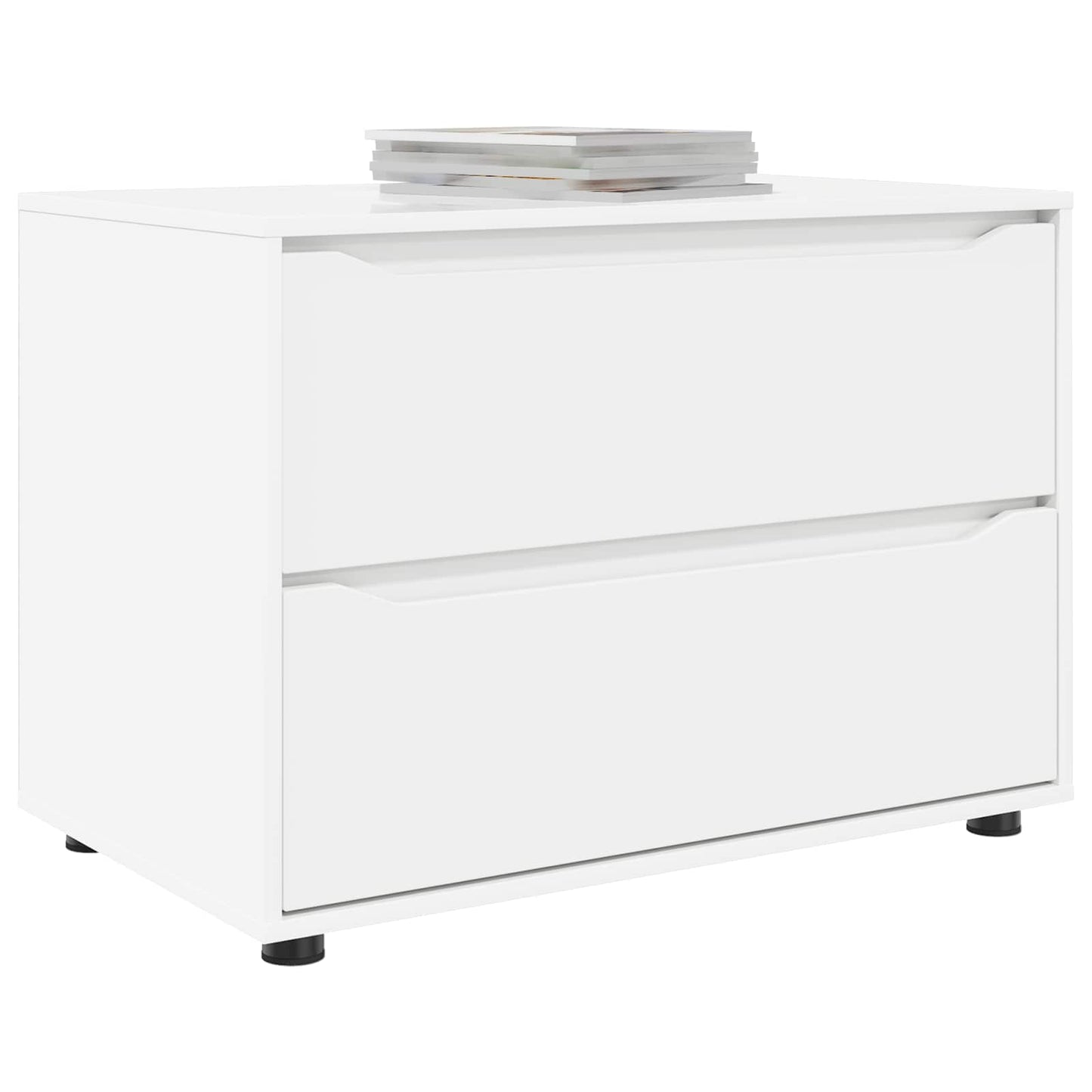 Storage Cabinet White 80 x 48 x 57 cm Engineered Wood