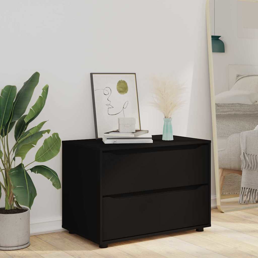 Storage Cabinet Black 80 x 48 x 57 cm Engineered Wood