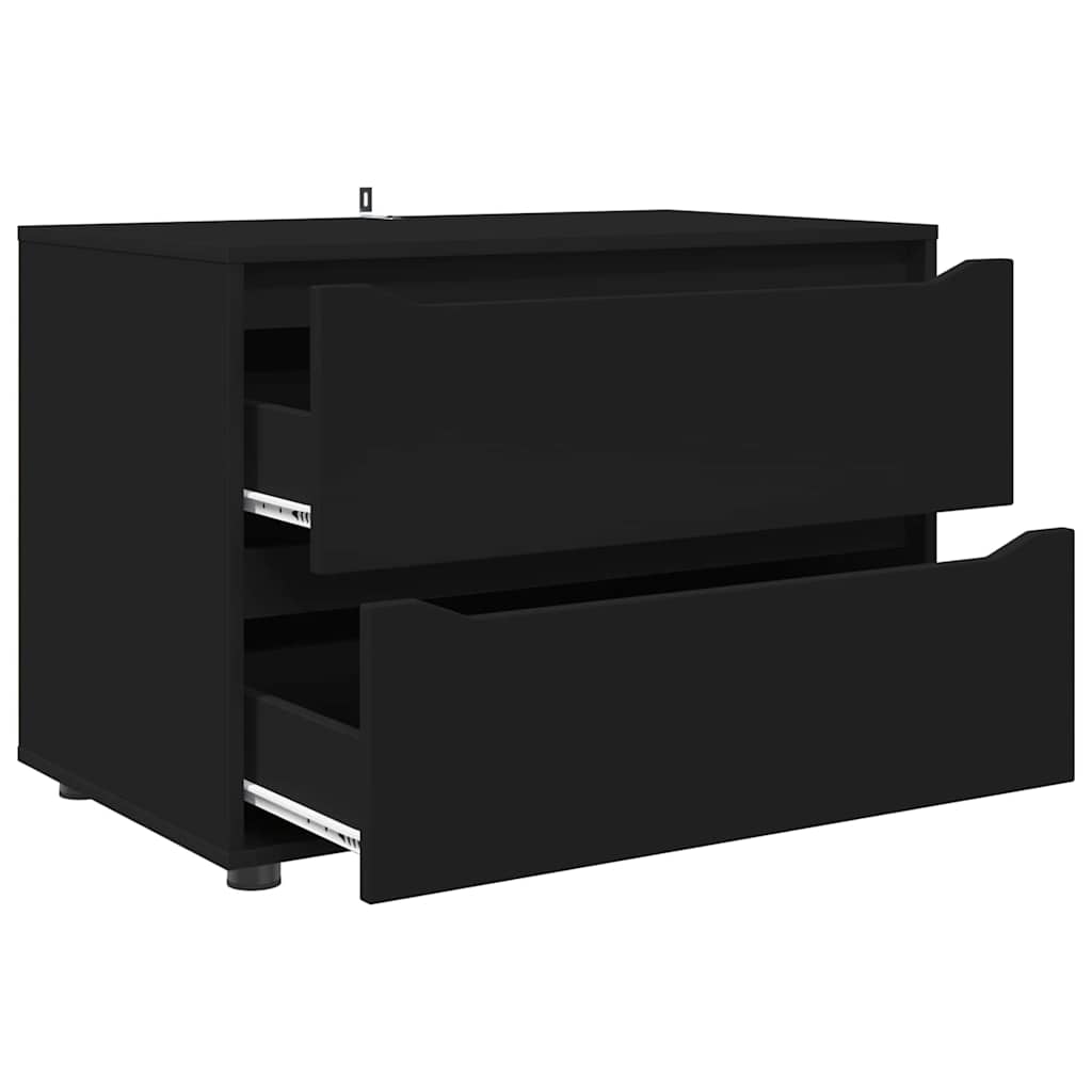 Storage Cabinet Black 80 x 48 x 57 cm Engineered Wood