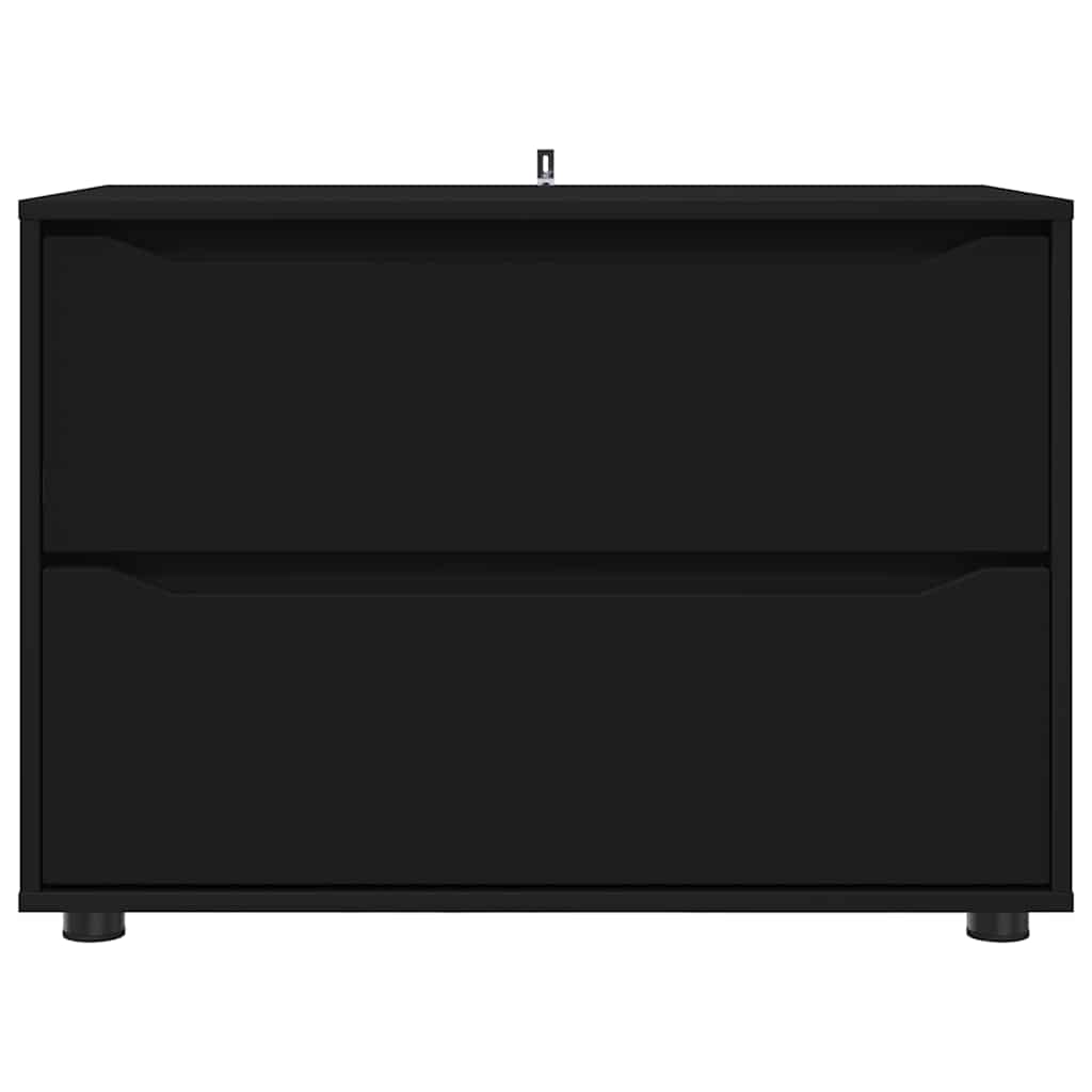Storage Cabinet Black 80 x 48 x 57 cm Engineered Wood