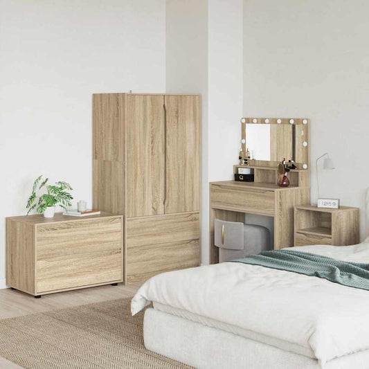 Storage Cabinet Sonoma Oak 80 x 48 x 57 cm Engineered Wood