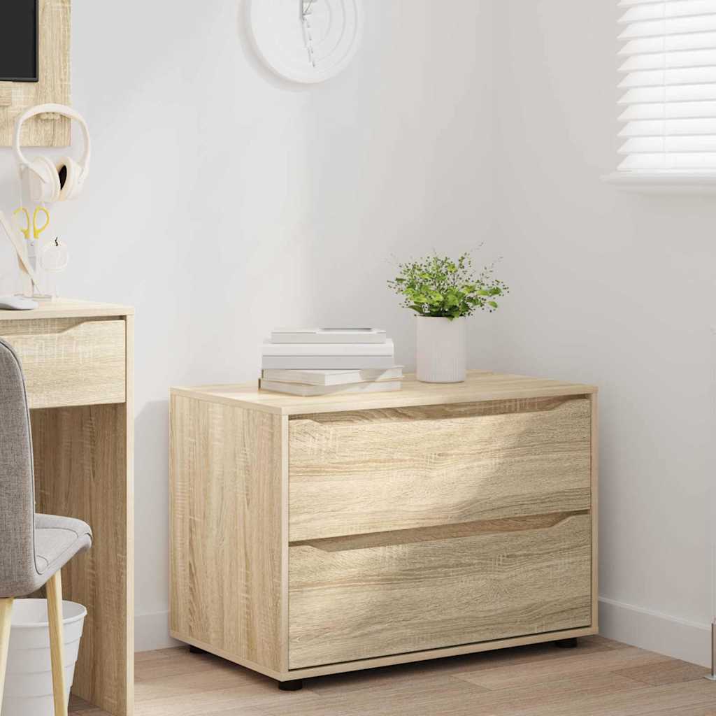 Storage Cabinet Sonoma Oak 80 x 48 x 57 cm Engineered Wood