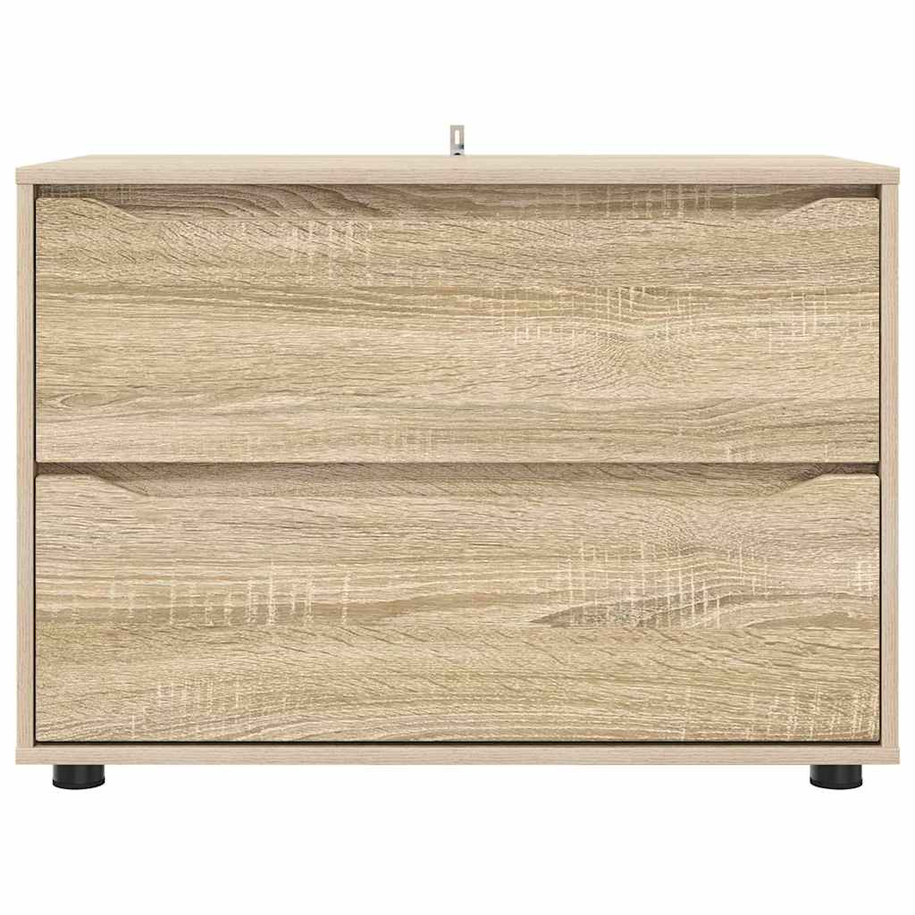 Storage Cabinet Sonoma Oak 80 x 48 x 57 cm Engineered Wood