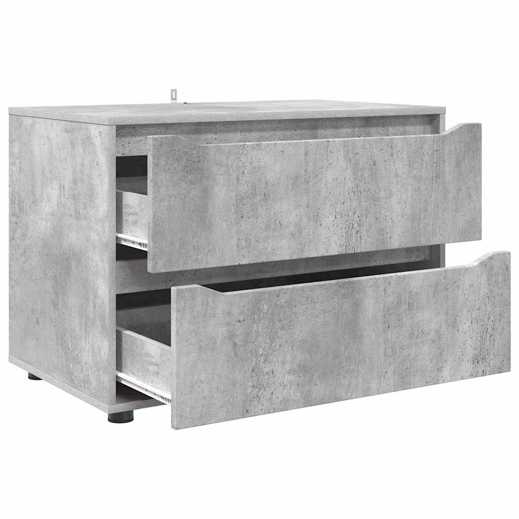 Storage Cabinet Concrete Grey 80 x 48 x 57 cm Engineered Wood
