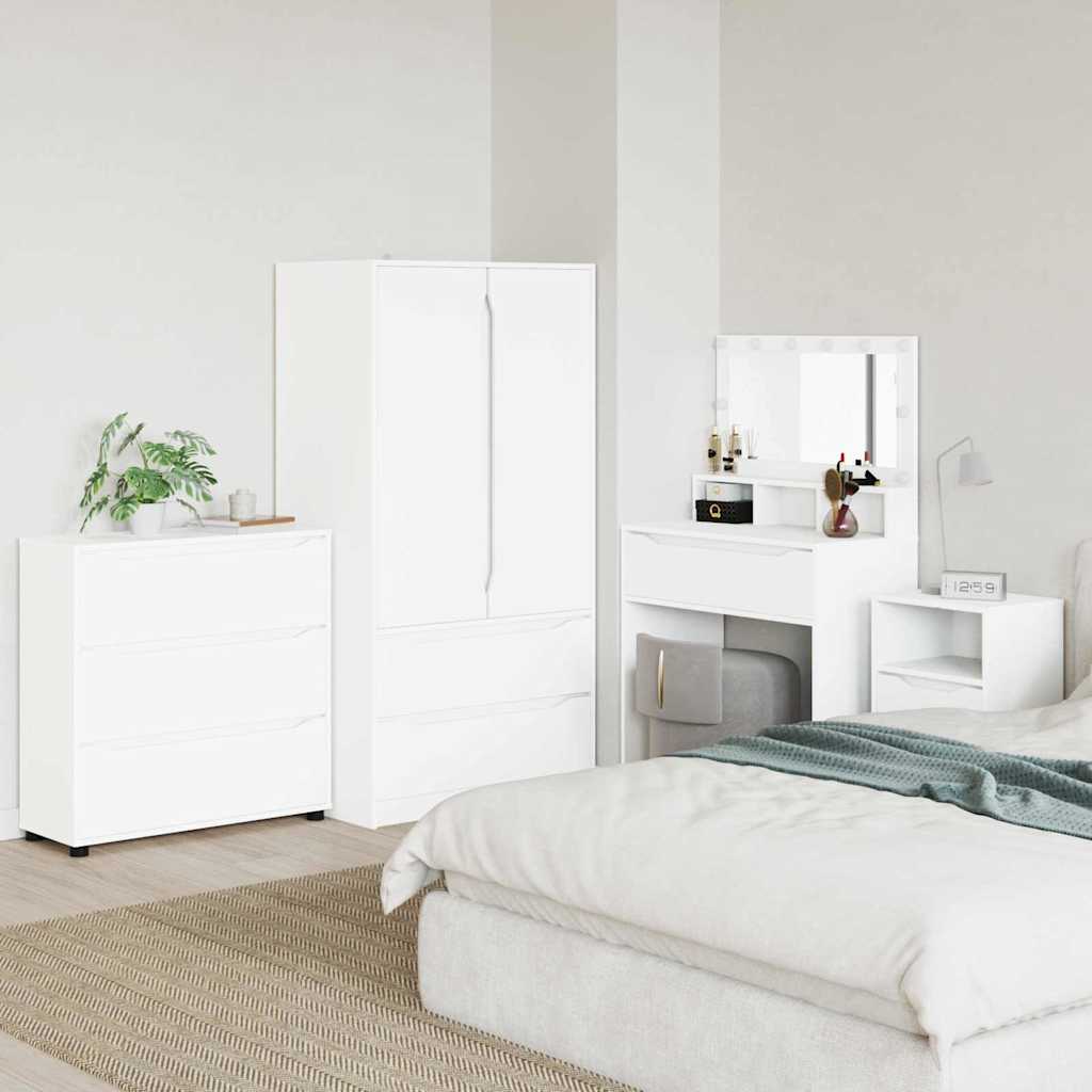 Storage Cabinet High Gloss White 80 x 48 x 57 cm