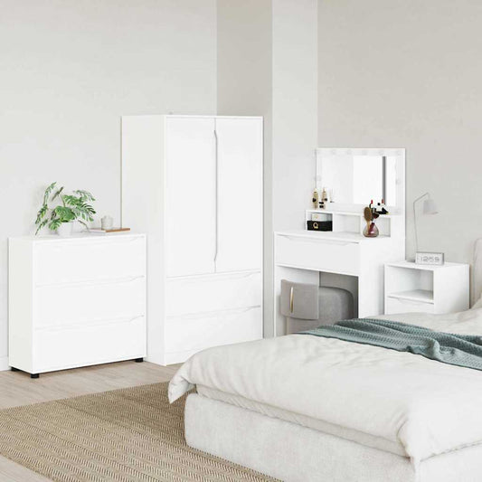 Storage Cabinet High Gloss White 80 x 48 x 57 cm