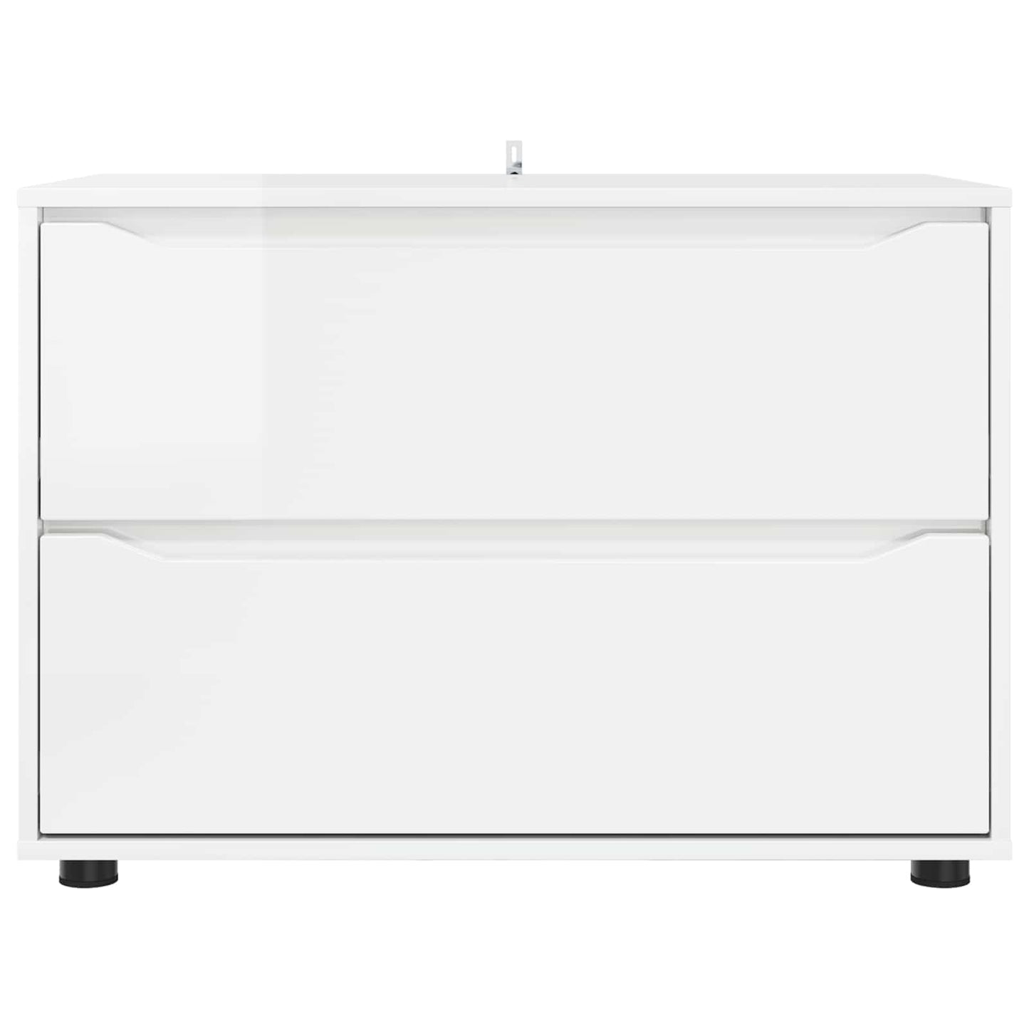 Storage Cabinet High Gloss White 80 x 48 x 57 cm