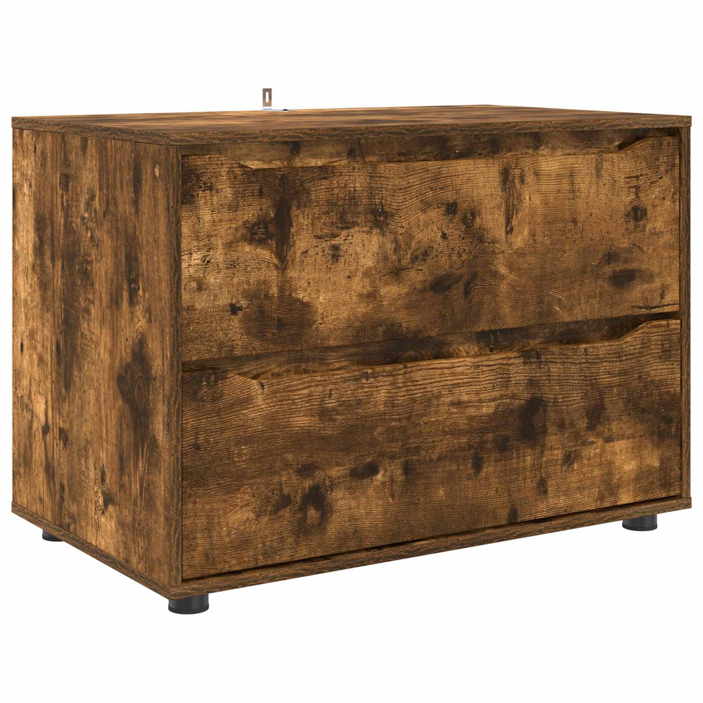 Storage Cabinet Smoked Oak 80 x 48 x 57 cm Engineered Wood