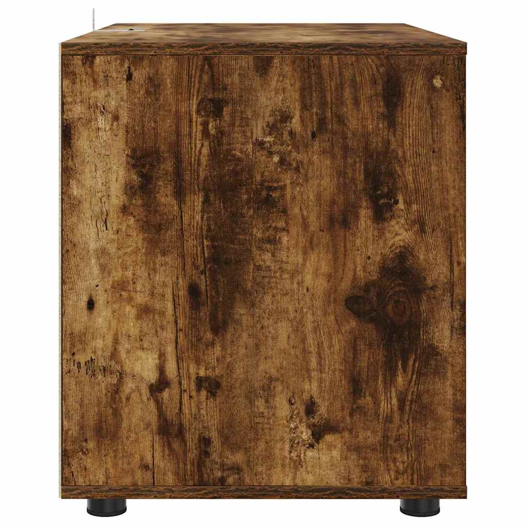 Storage Cabinet Smoked Oak 80 x 48 x 57 cm Engineered Wood