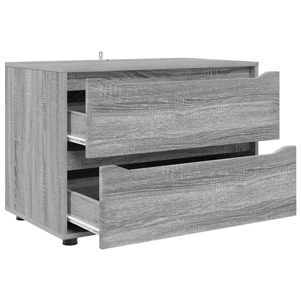 Storage Cabinet Grey Sonoma 80 x 48 x 57 cm Engineered Wood