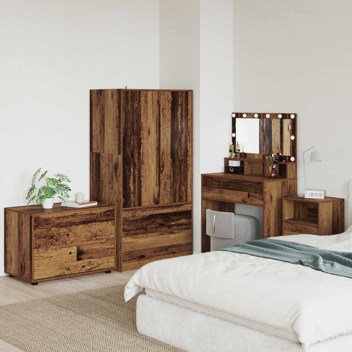 Storage Cabinet Old Wood 80 x 48 x 57 cm Engineered Wood
