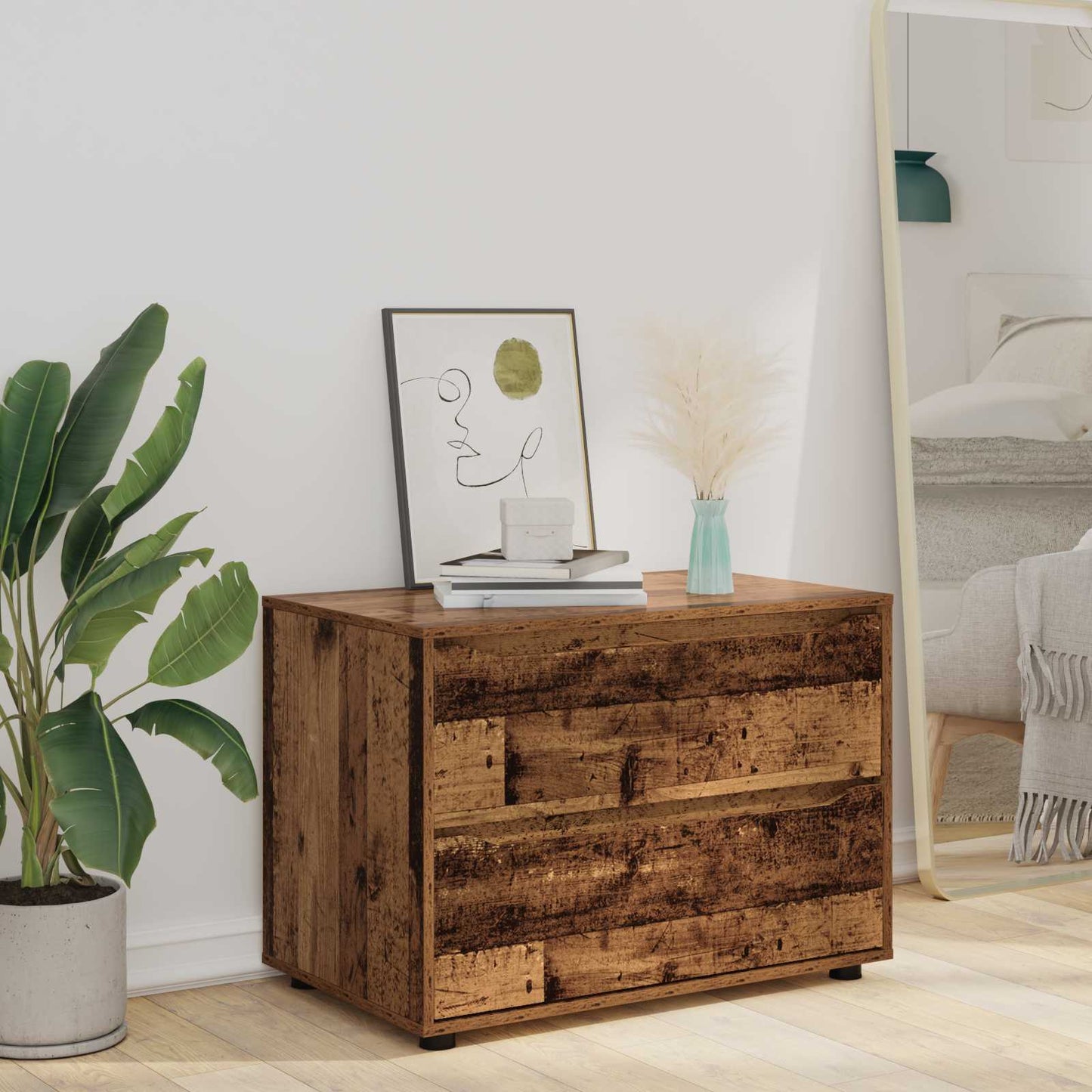 Storage Cabinet Old Wood 80 x 48 x 57 cm Engineered Wood