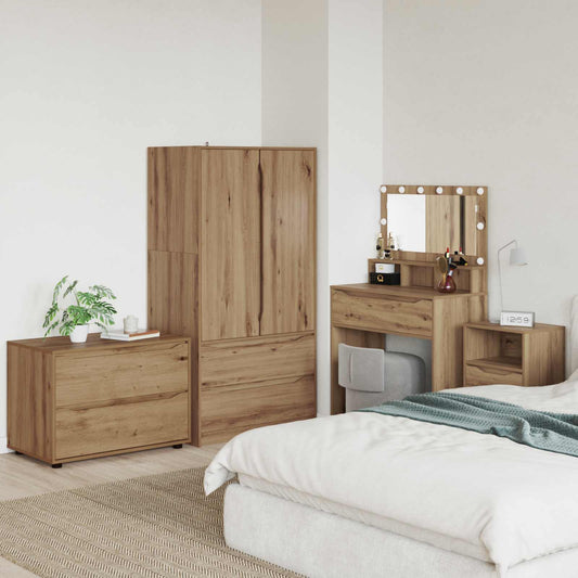 Storage Cabinet 80 x 48 x 57 cm Engineered Wood Artisan Oak