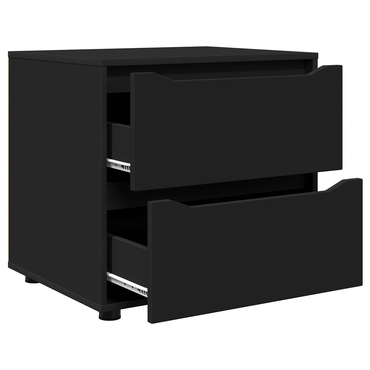 Storage Cabinet 60 x 48 x 57 cm Engineered Wood Black