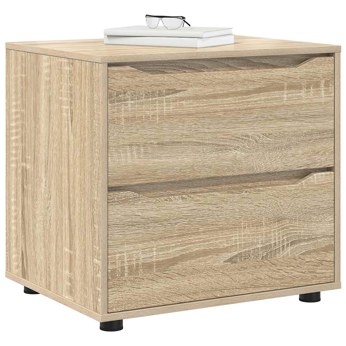 Storage Cabinet 60 x 48 x 57 cm Engineered Wood Sonoma Oak