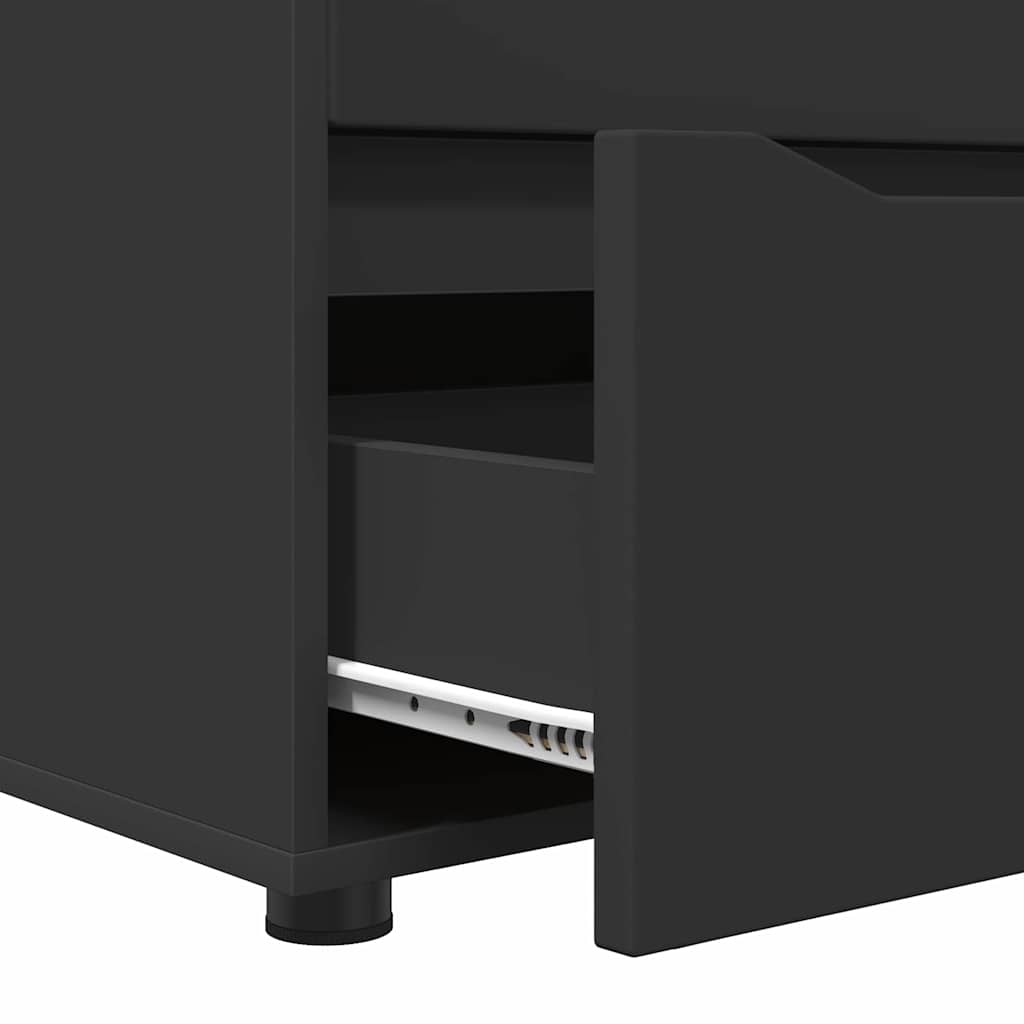 Storage Cabinet Black 40 x 48 x 57 cm Engineered Wood