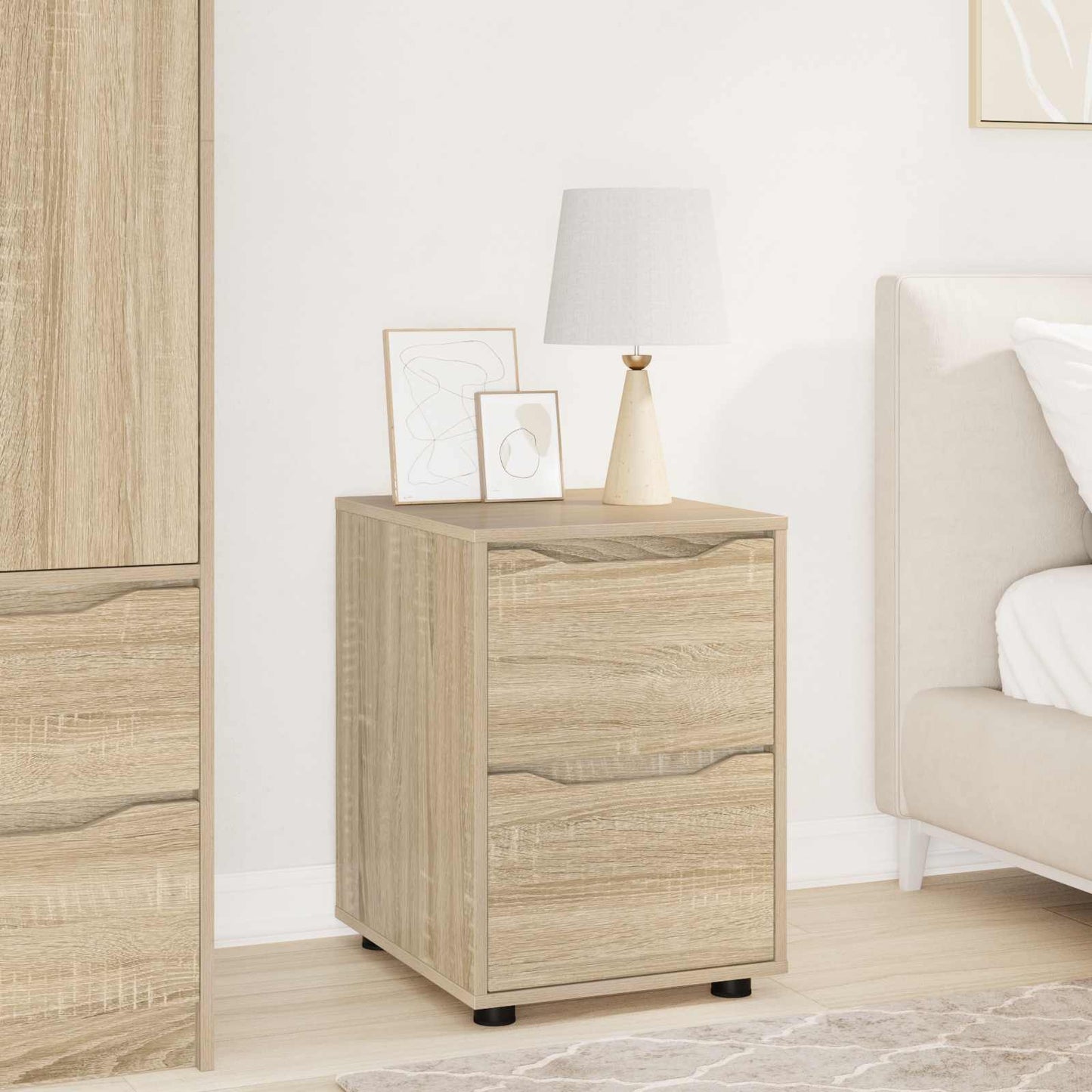 Storage Cabinet Sonoma Oak 40 x 48 x 57 cm Engineered Wood