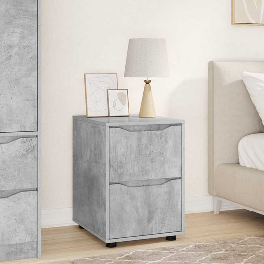Storage Cabinet Concrete Grey 40 x 48 x 57 cm Engineered Wood