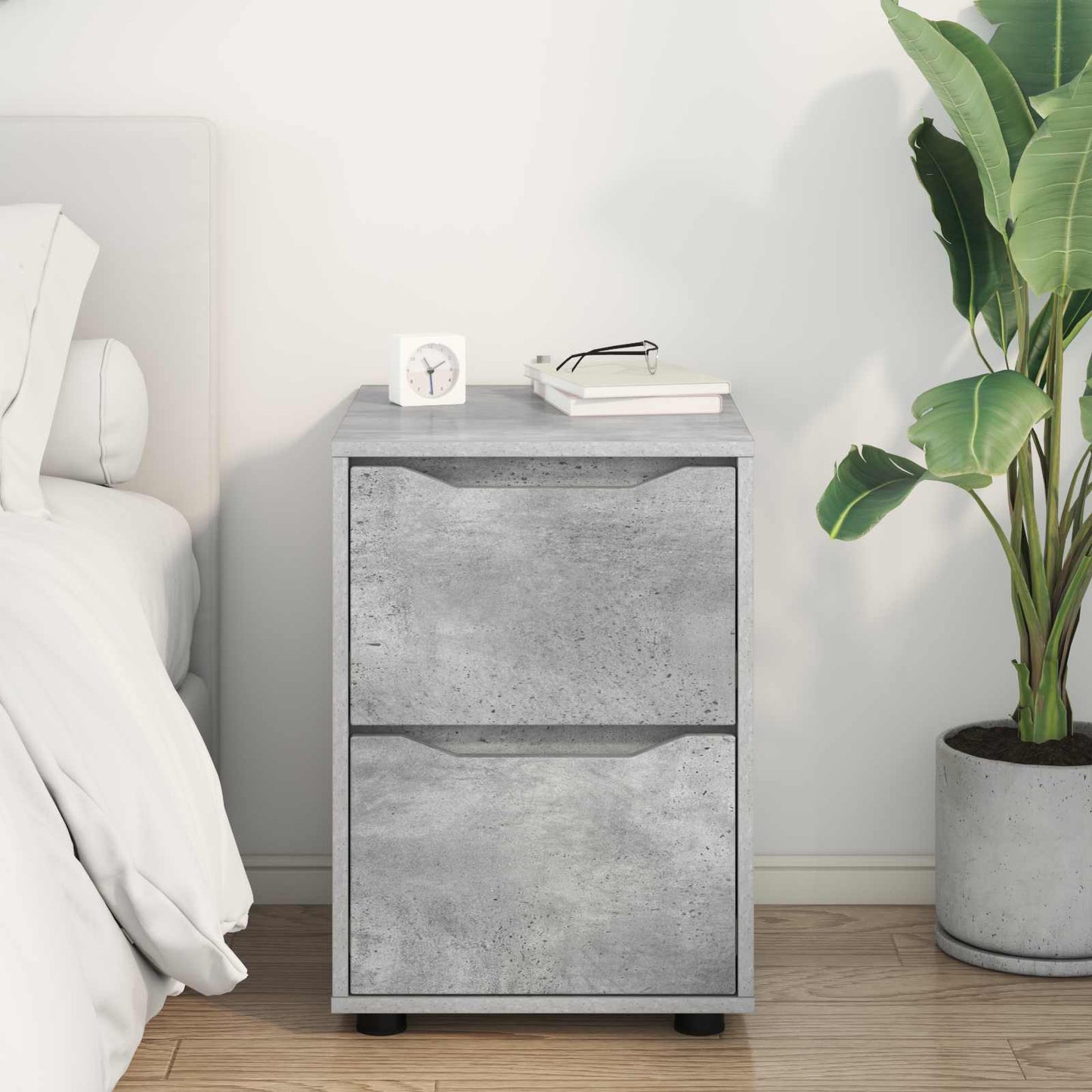 Storage Cabinet Concrete Grey 40 x 48 x 57 cm Engineered Wood