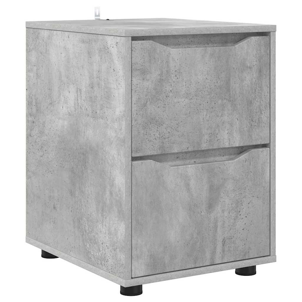 Storage Cabinet Concrete Grey 40 x 48 x 57 cm Engineered Wood
