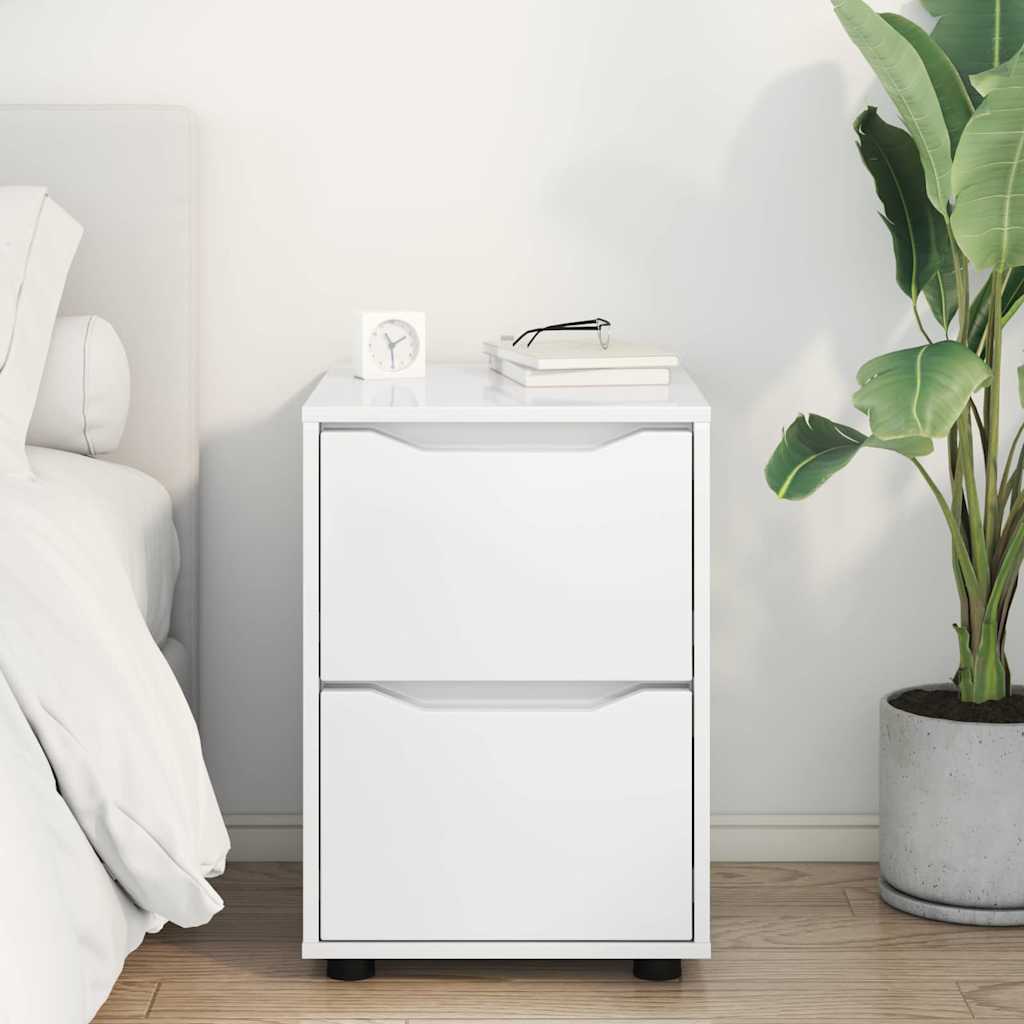 Storage Cabinet High Gloss White 40 x 48 x 57 cm