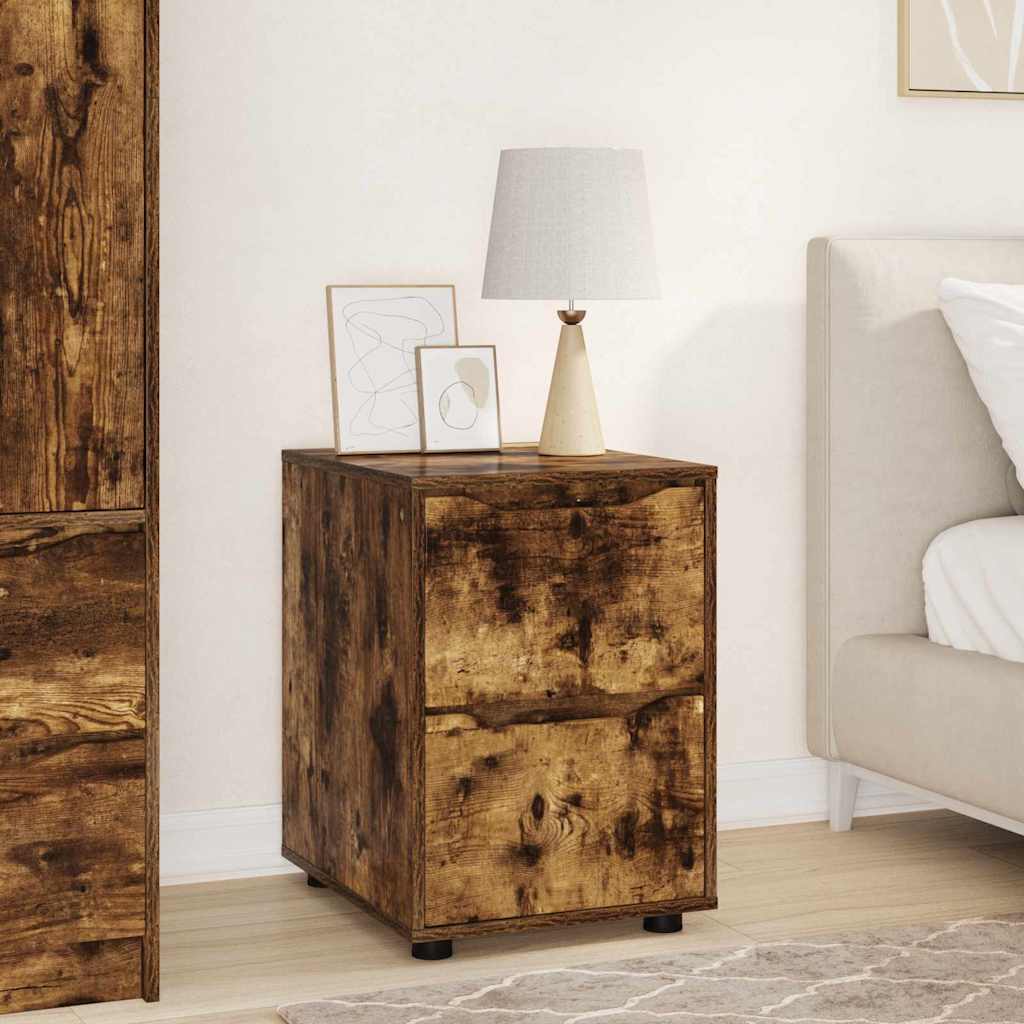 Storage Cabinet Smoked Oak 40 x 48 x 57 cm Engineered Wood